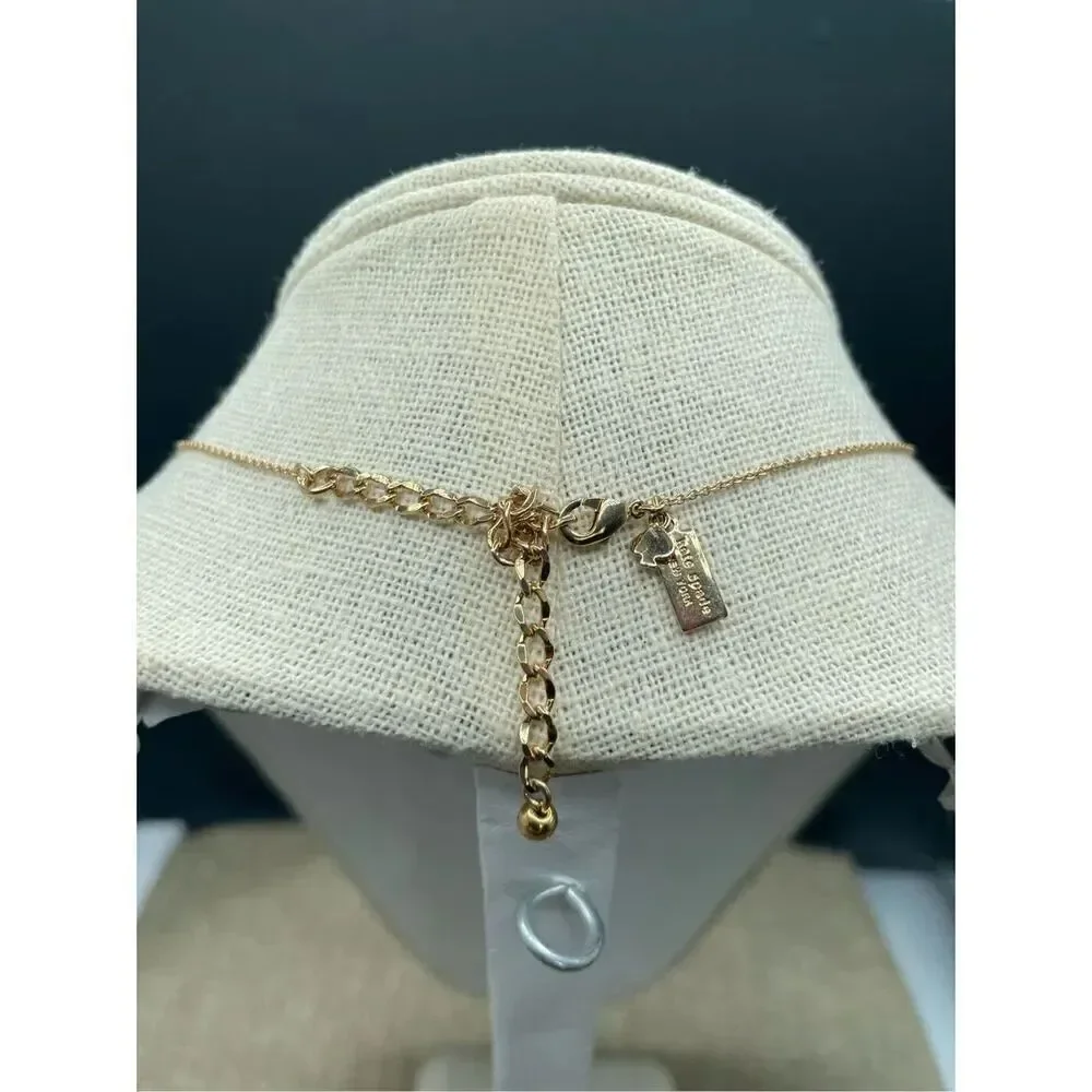 Kate Spade One in a Million Initial Necklace Letter D Gold Plated Rolo Chain
